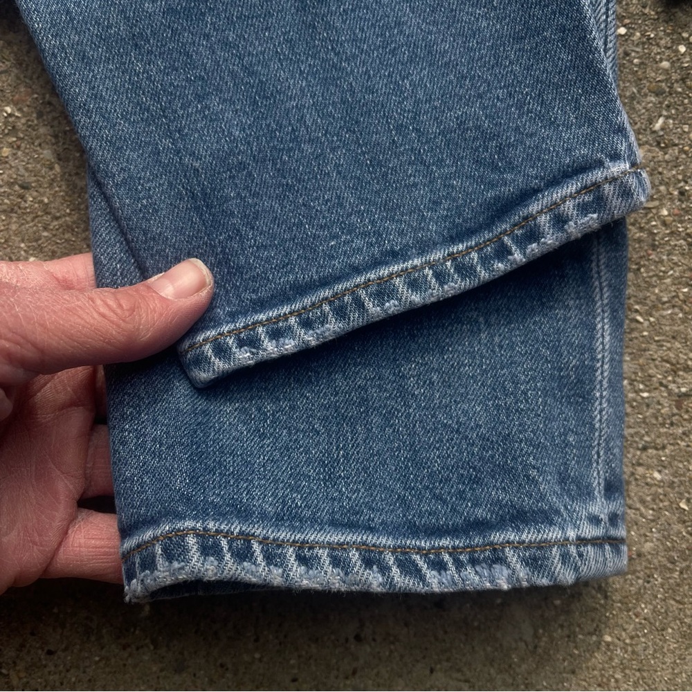 Agolde High Rise Button Fly Cropped Jeans Size 29 - Picture 9 of 9